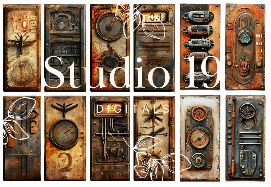 Steampunk ephemera papers - 30 pages DIGITAL FILE