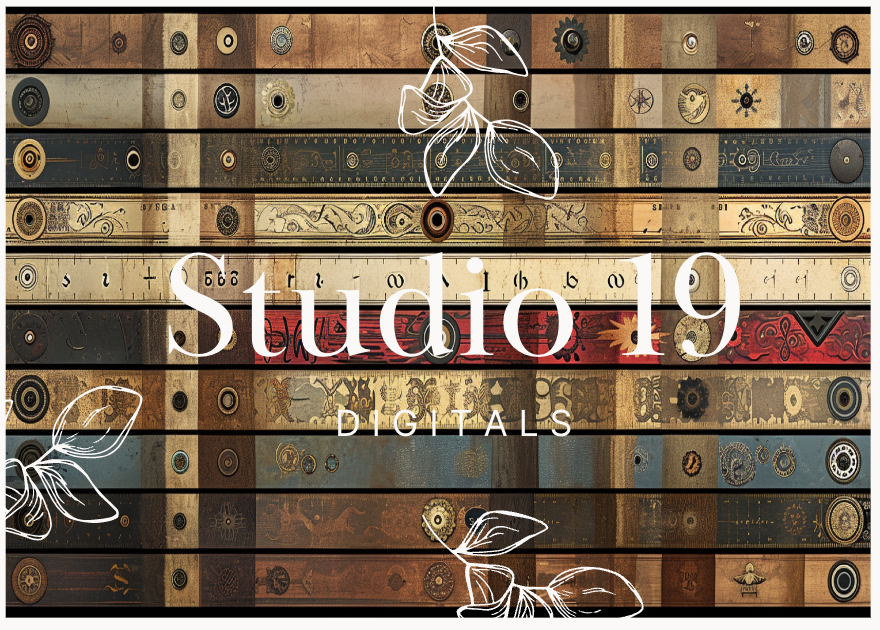 Steampunk ephemera papers - 30 pages DIGITAL FILE
