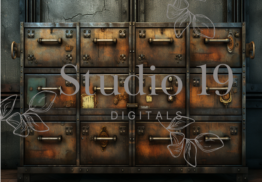 Steampunk scrapbook papers - 47 pages (DIGITAL FILE)