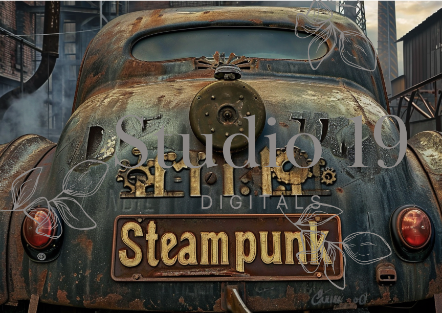 Steampunk scrapbook papers - 47 pages (DIGITAL FILE)