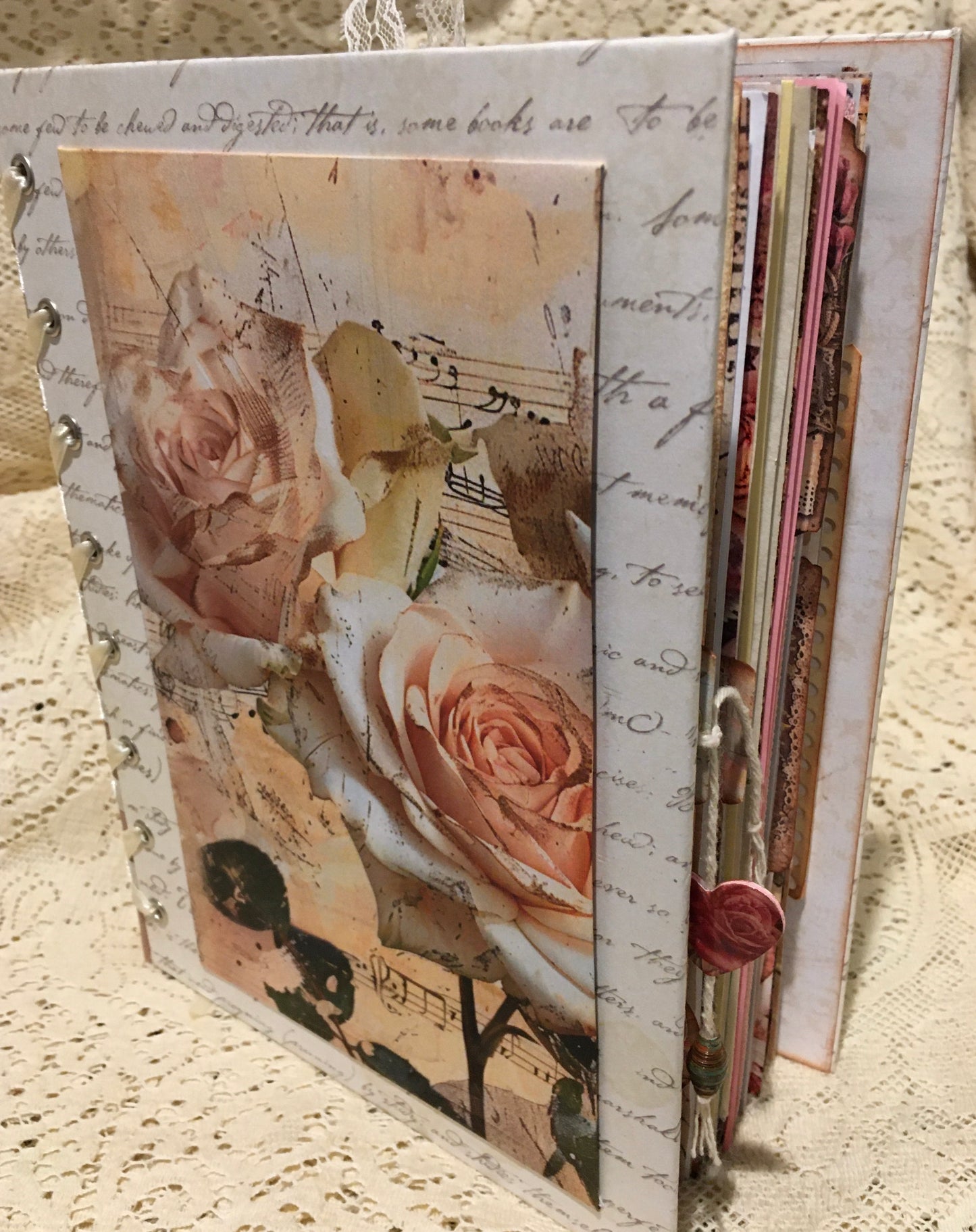 Vintage rose journal