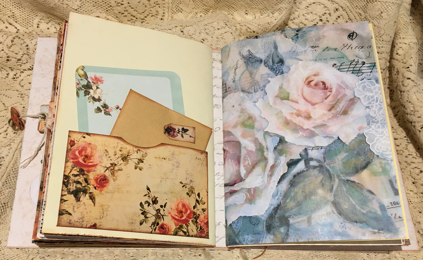Vintage rose journal