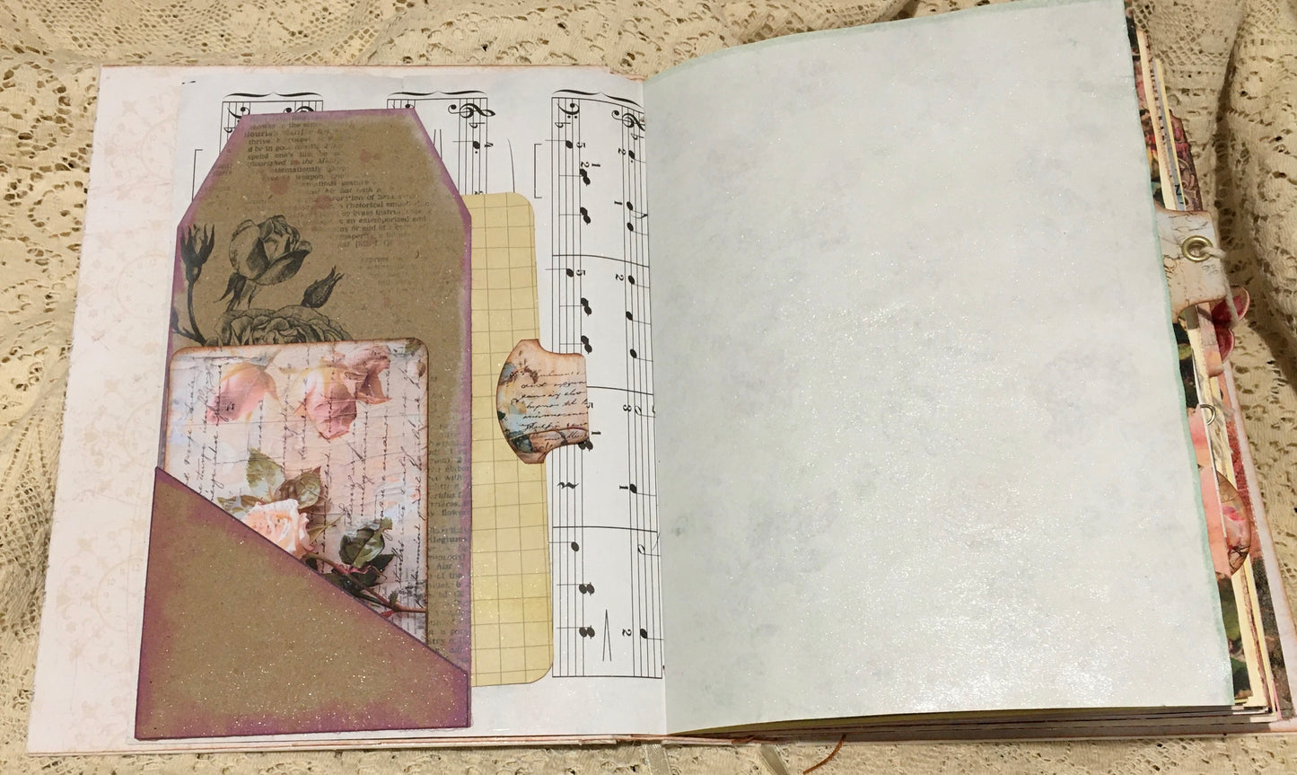 Vintage rose journal