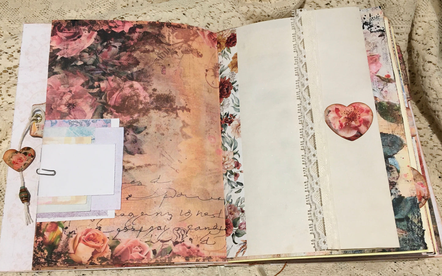 Vintage rose journal