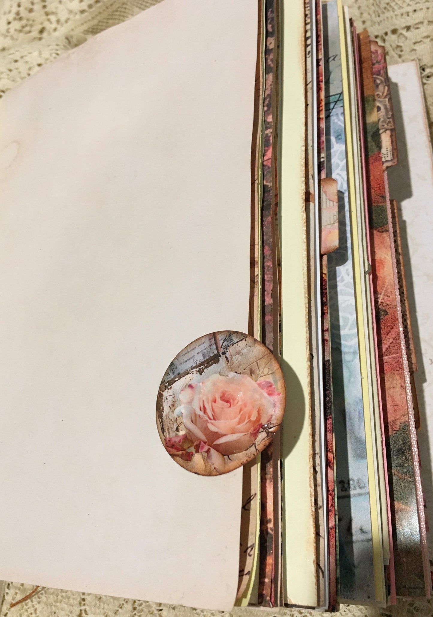 Vintage rose journal