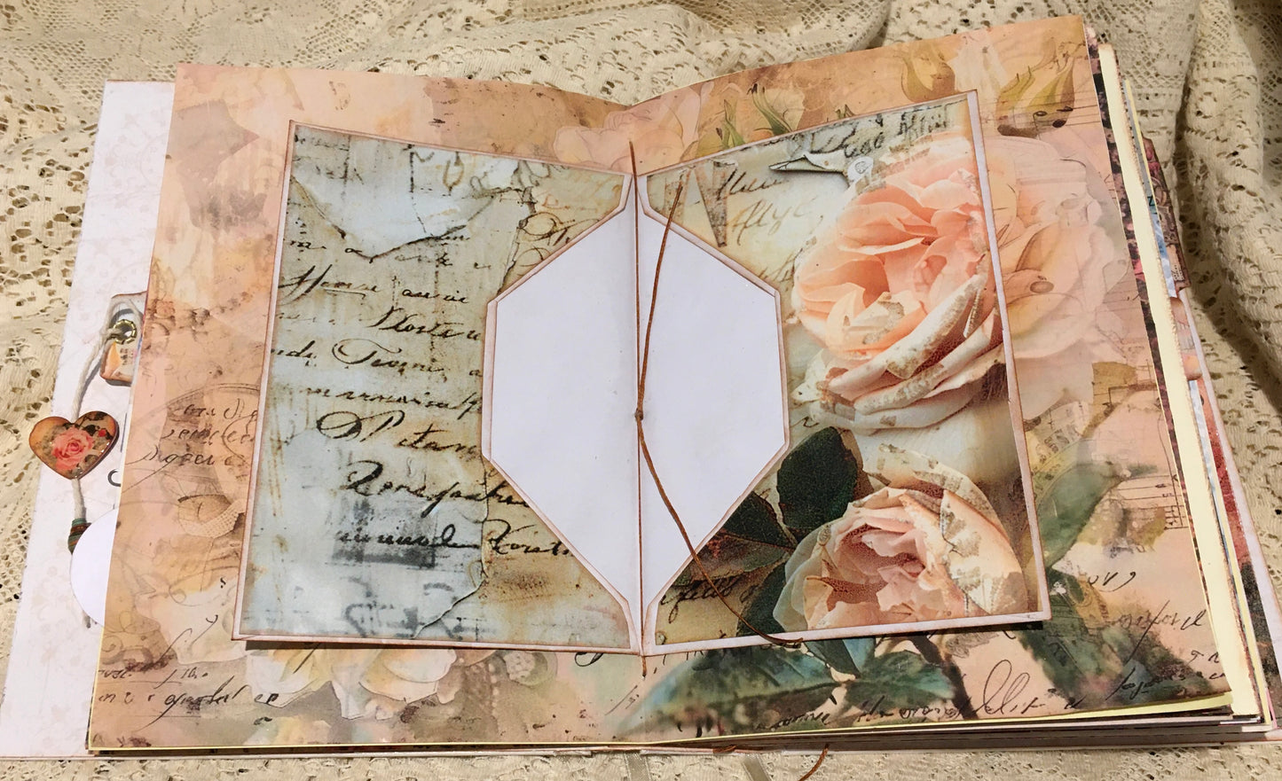 Vintage rose journal