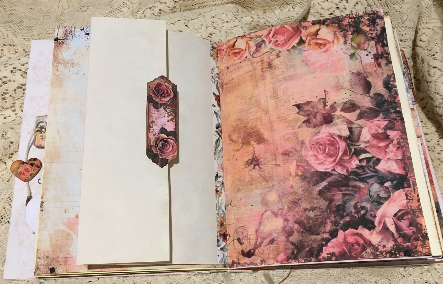 Vintage rose journal