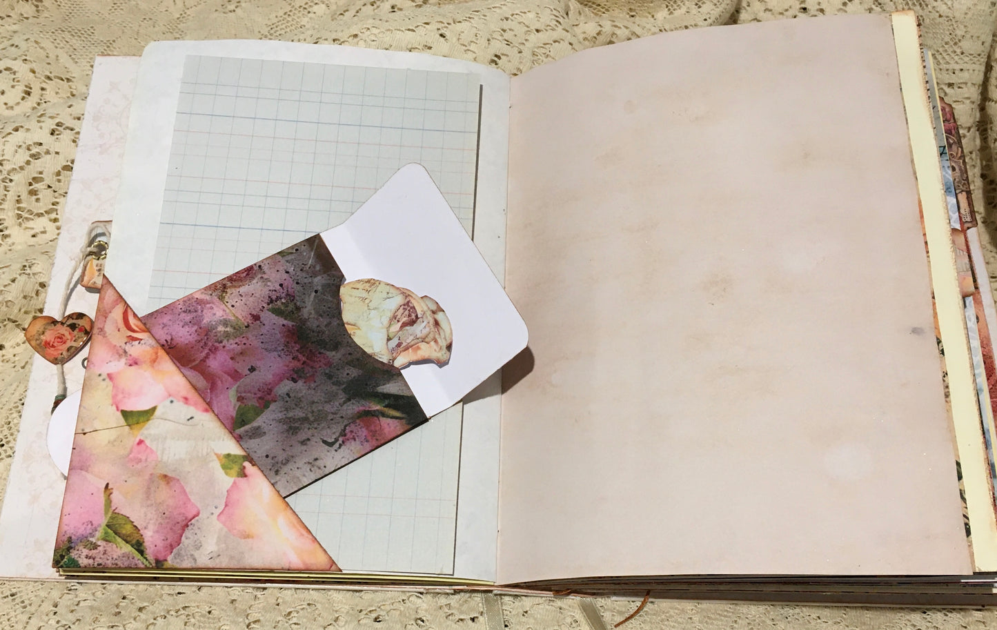 Vintage rose journal