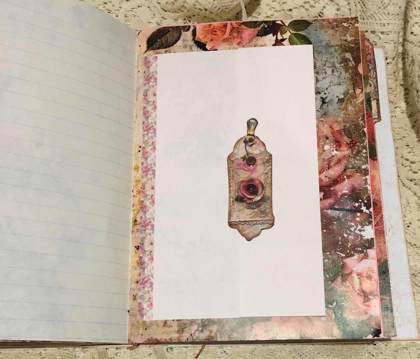 Vintage rose journal