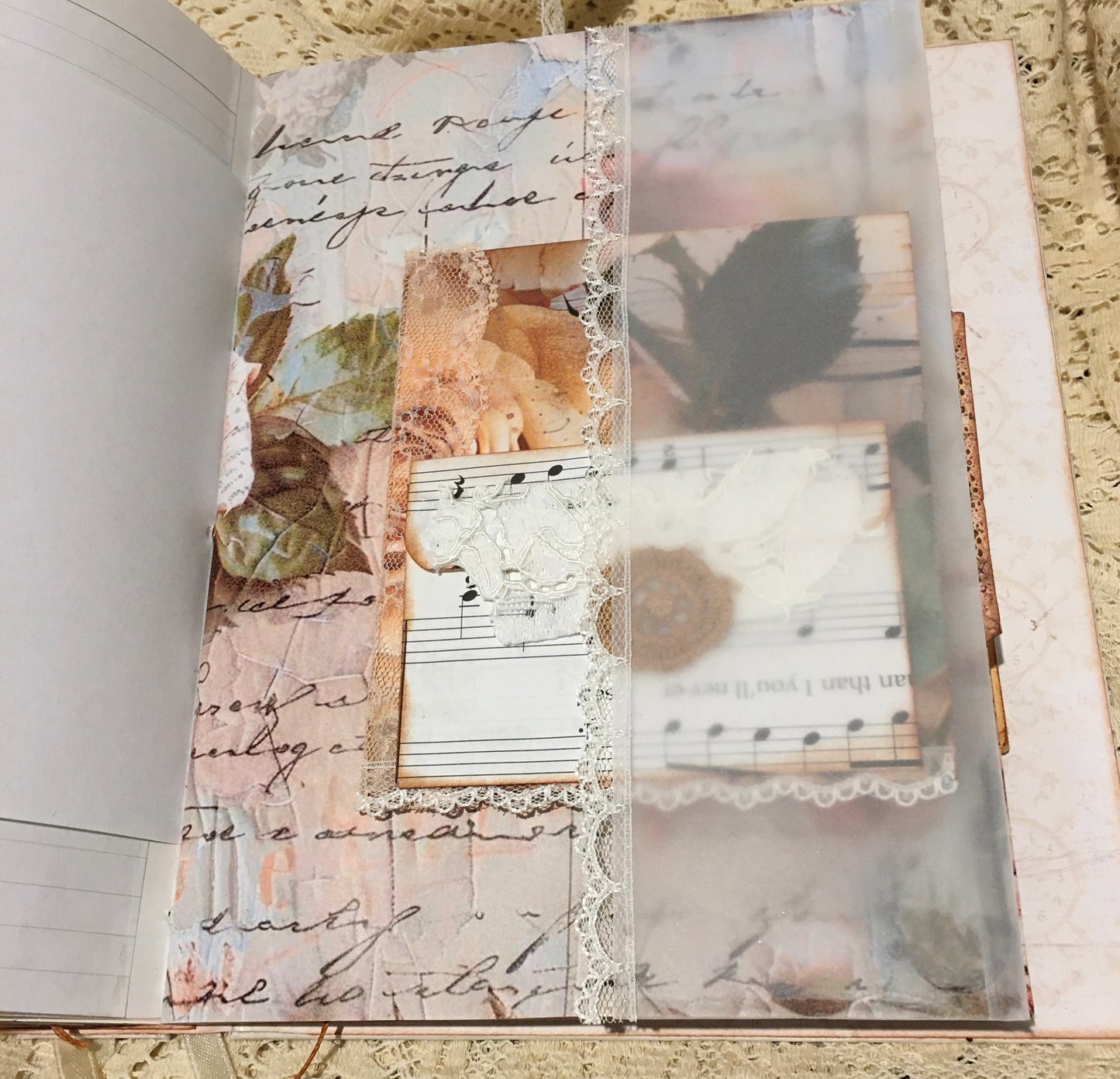 Vintage rose journal