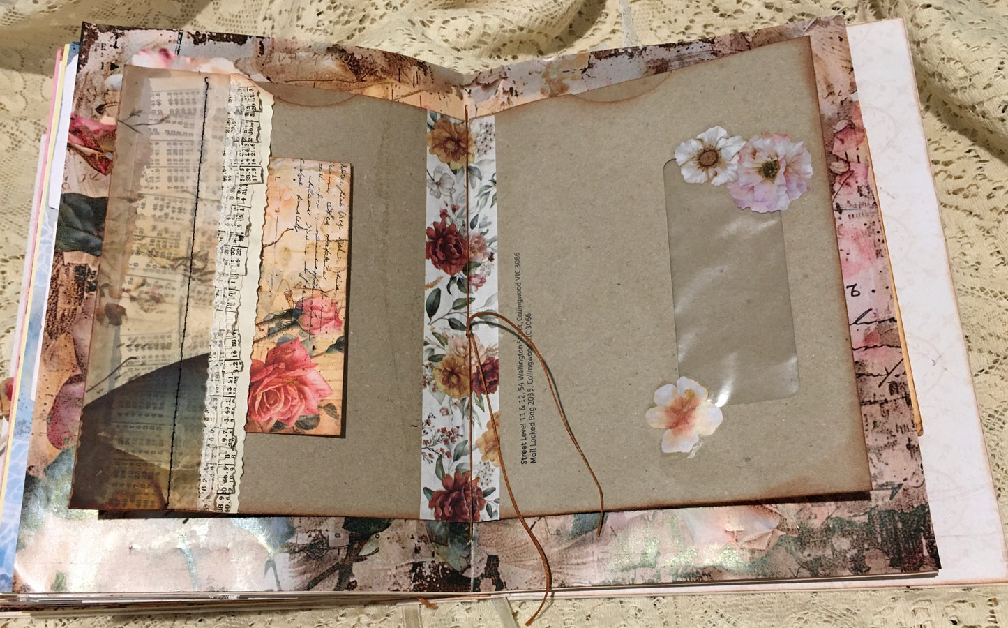 Vintage rose journal