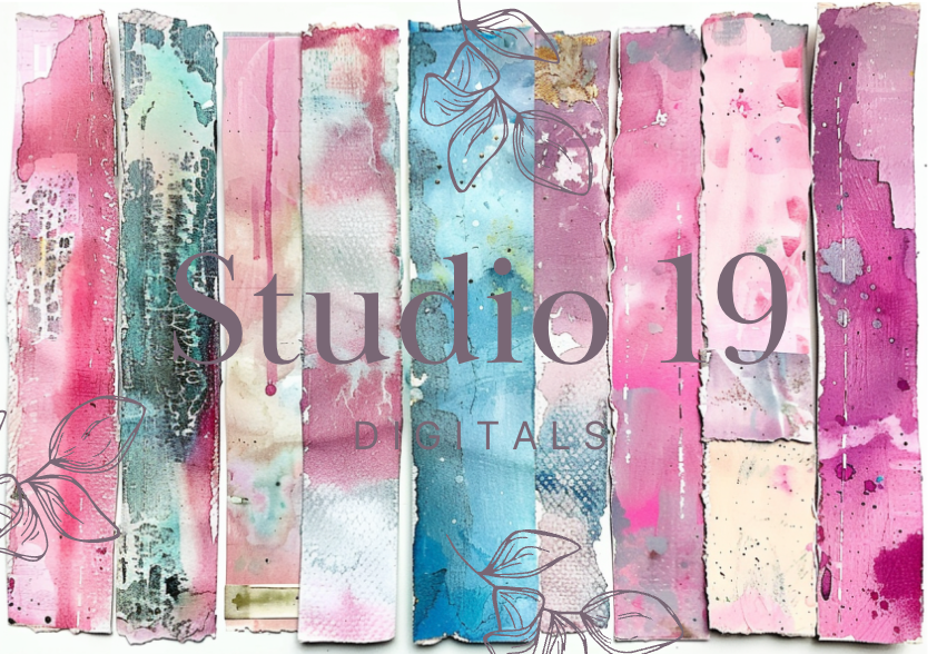 Watercolour ephemera - 10 pages (DIGITAL FILE)
