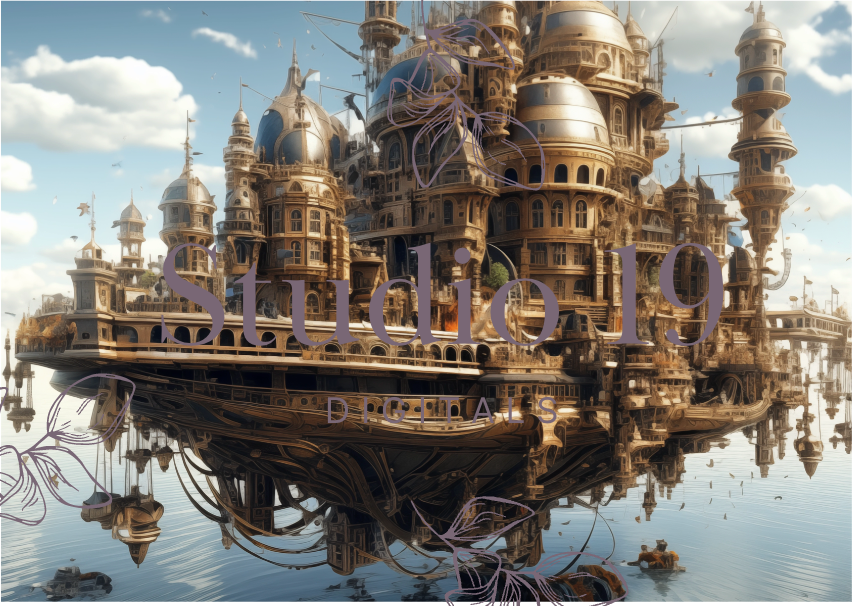 Steampunk scrapbook papers - 47 pages (DIGITAL FILE)
