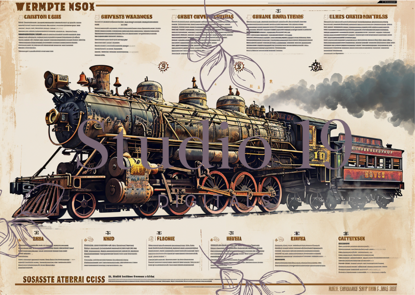 Steampunk scrapbook papers - 47 pages (DIGITAL FILE)