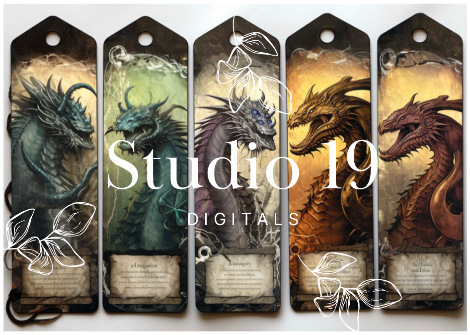 Dragon ephemera papers (18 pages) DIGITAL FILE