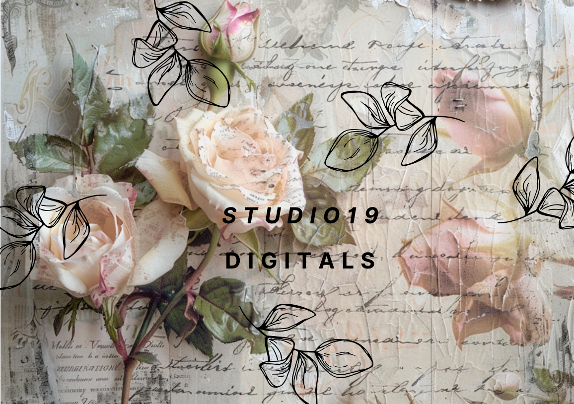 Vintage Rose MEGA Kit (41 papers) DIGITAL FILE