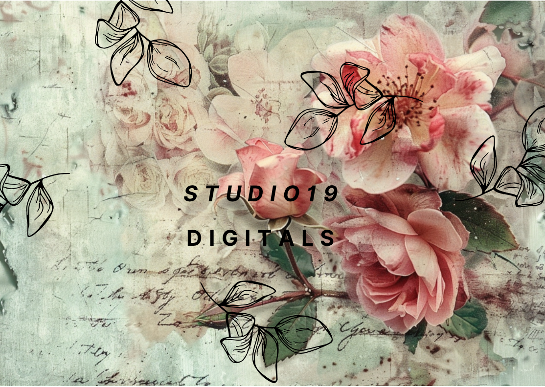 Vintage Rose MEGA Kit (41 papers) DIGITAL FILE