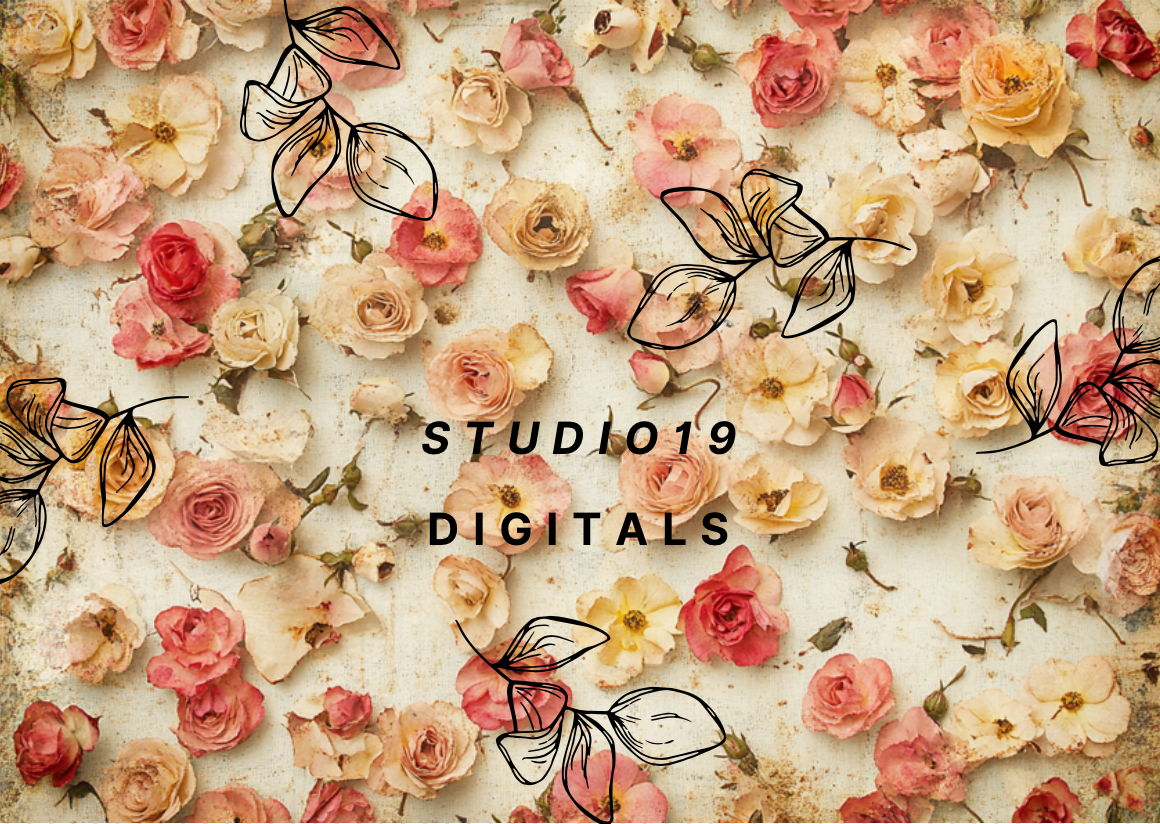 Vintage Rose MEGA Kit (41 papers) DIGITAL FILE