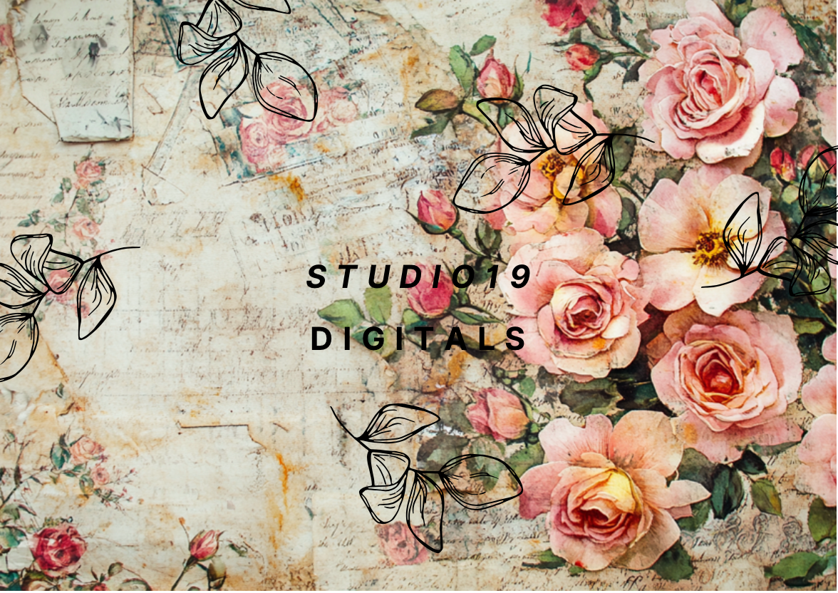 Vintage Rose MEGA Kit (41 papers) DIGITAL FILE