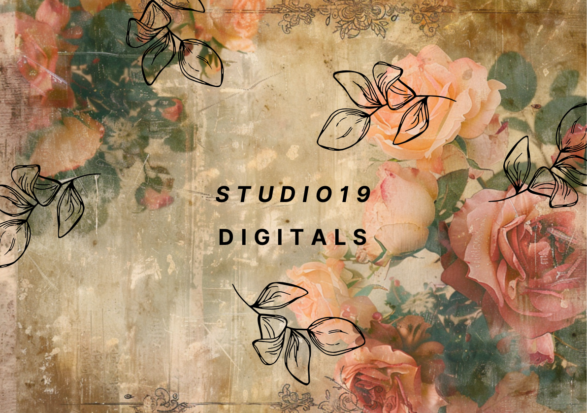 Vintage Rose MEGA Kit (41 papers) DIGITAL FILE