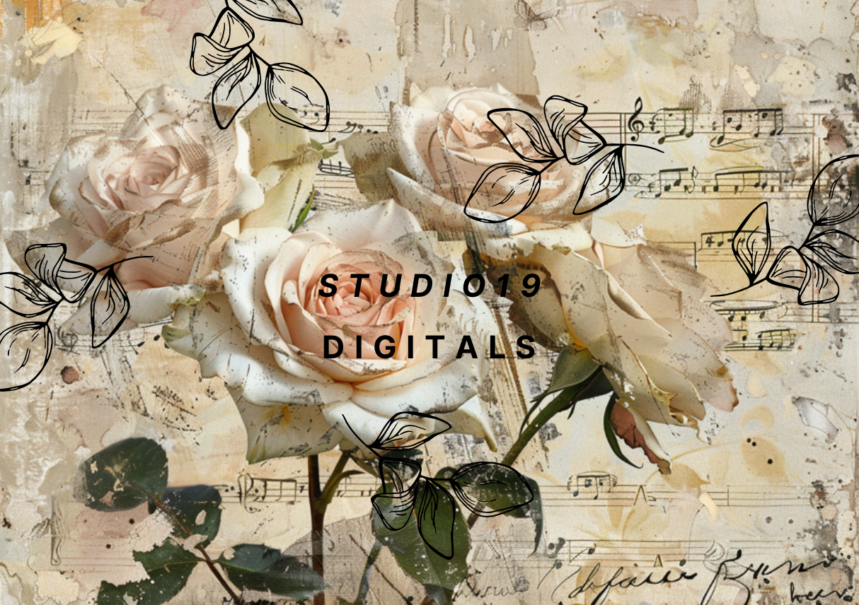 Vintage Rose MEGA Kit (41 papers) DIGITAL FILE
