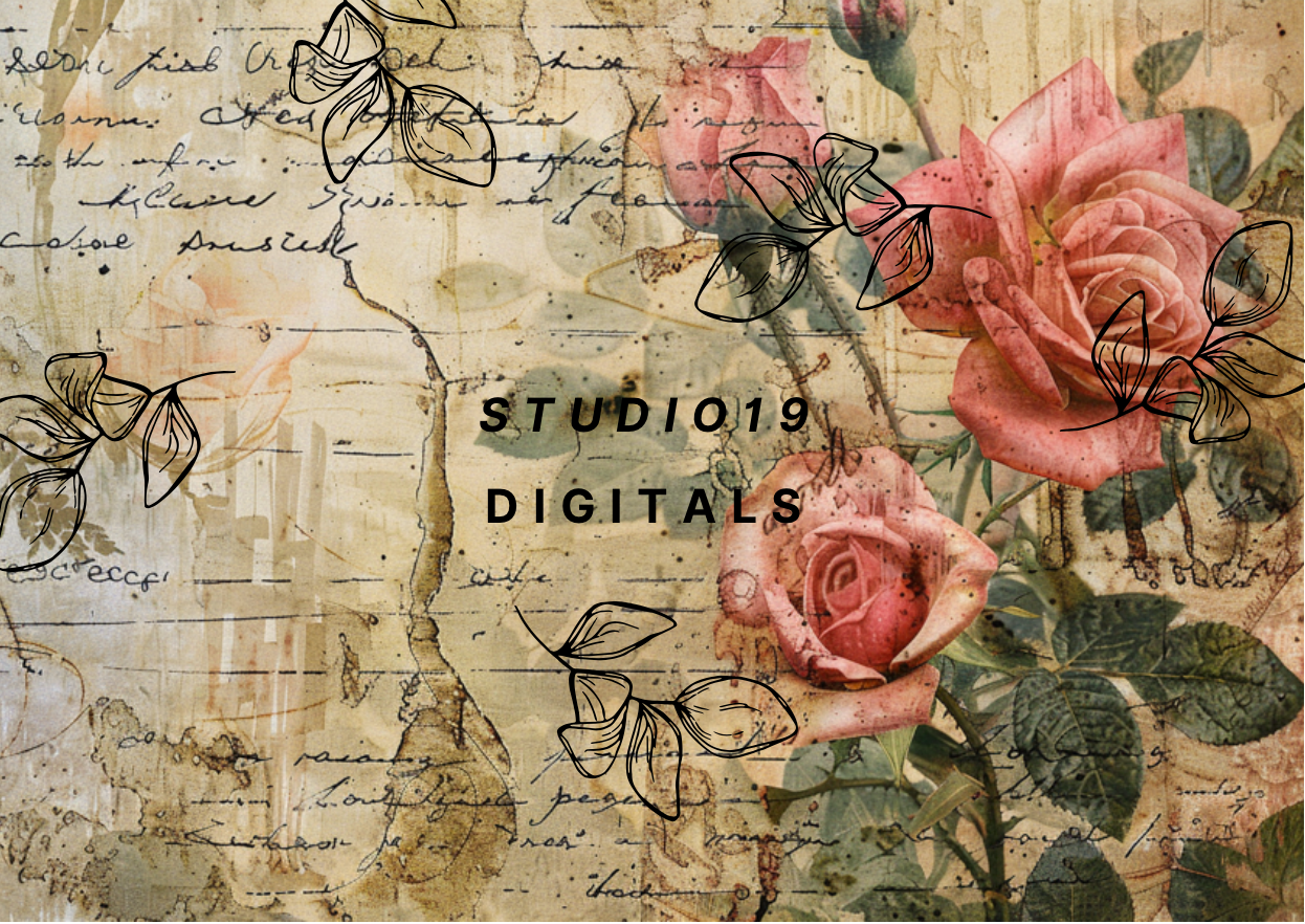 Vintage Rose MEGA Kit (41 papers) DIGITAL FILE