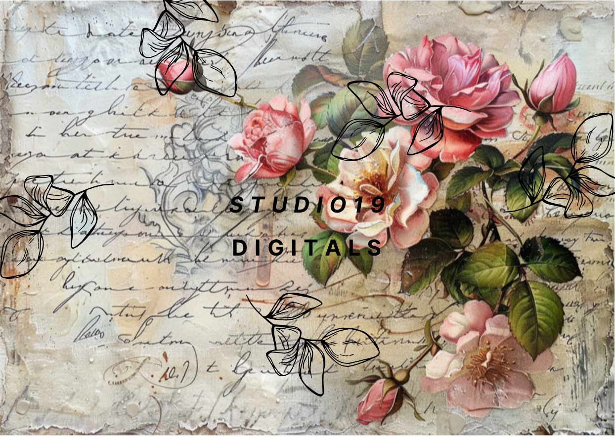 Vintage Rose MEGA Kit (41 papers) DIGITAL FILE