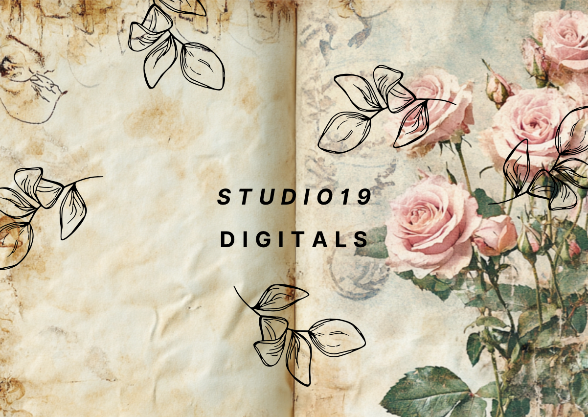 Vintage Rose MEGA Kit (41 papers) DIGITAL FILE