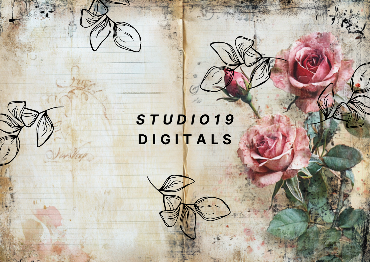 Vintage Rose MEGA Kit (41 papers) DIGITAL FILE