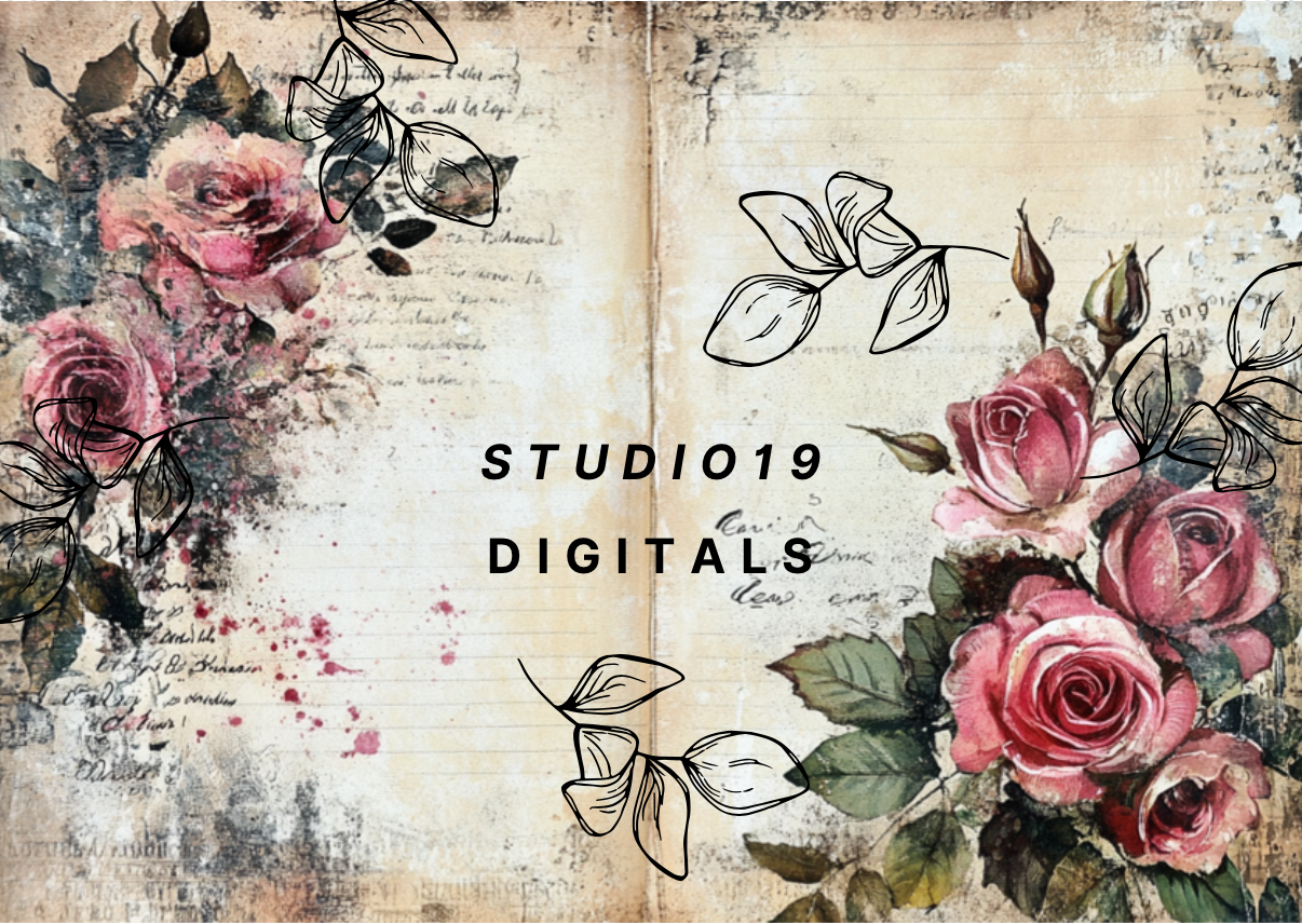 Vintage Rose MEGA Kit (41 papers) DIGITAL FILE