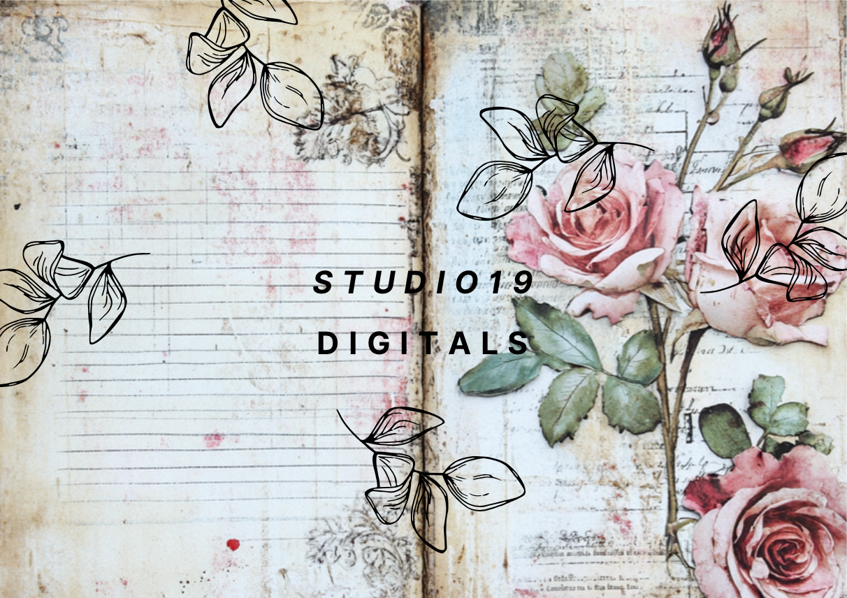 Vintage Rose MEGA Kit (41 papers) DIGITAL FILE