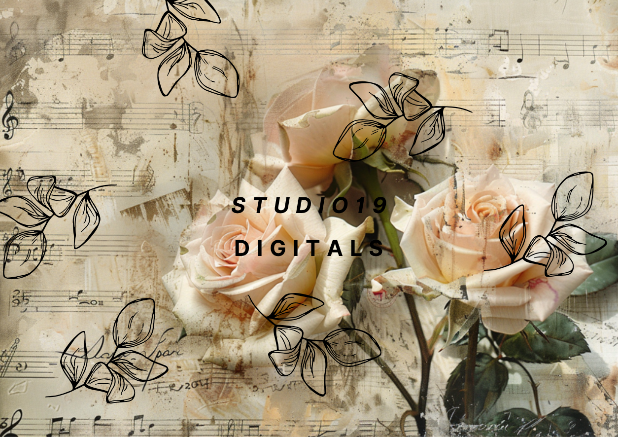 Vintage Rose MEGA Kit (41 papers) DIGITAL FILE