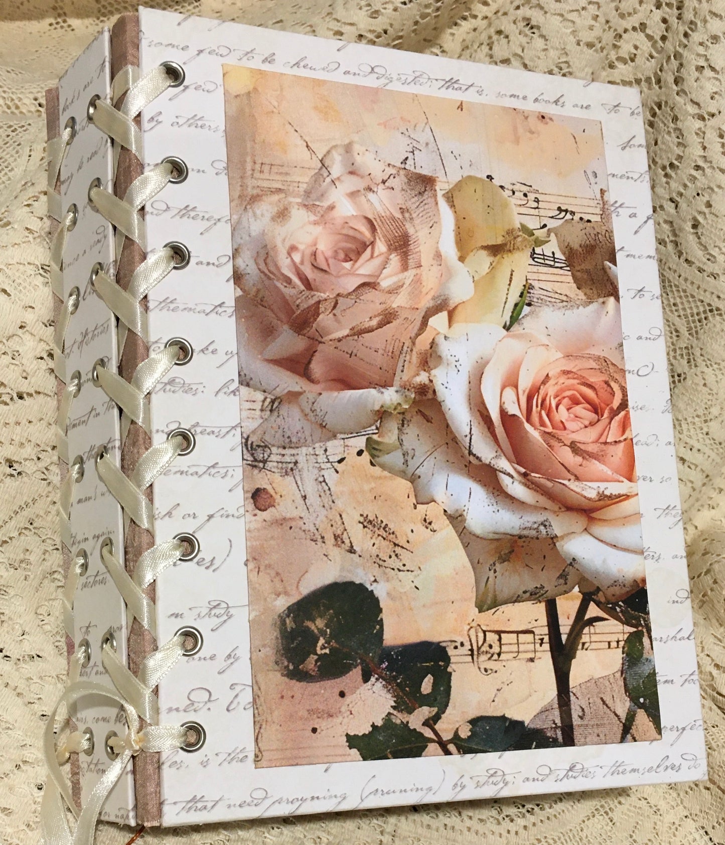 Vintage rose journal