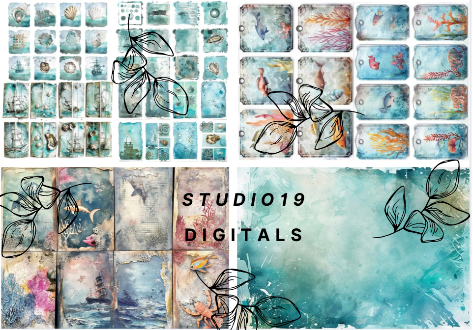 Ocean MEGA Kit - 50 pages (DIGITAL FILE)