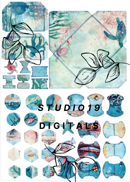 Ocean MEGA Kit - 50 pages (DIGITAL FILE)