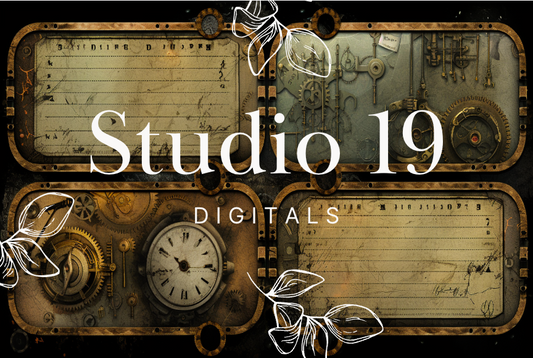 Steampunk ephemera papers - 30 pages DIGITAL FILE