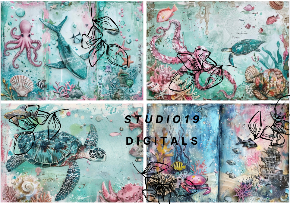 Ocean MEGA Kit - 50 pages (DIGITAL FILE)