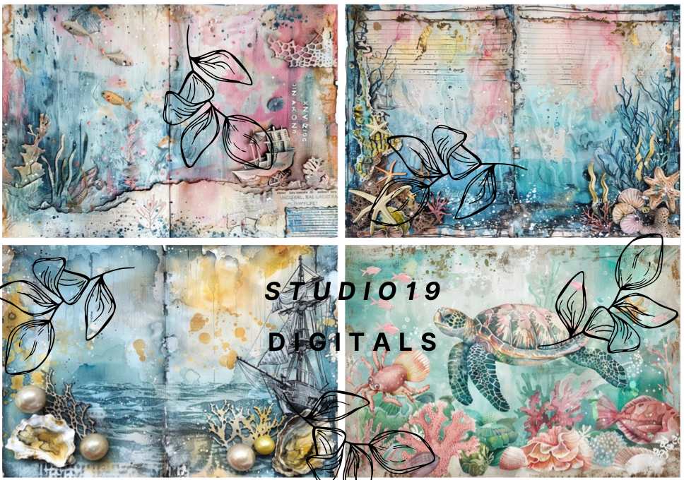 Ocean MEGA Kit - 50 pages (DIGITAL FILE)