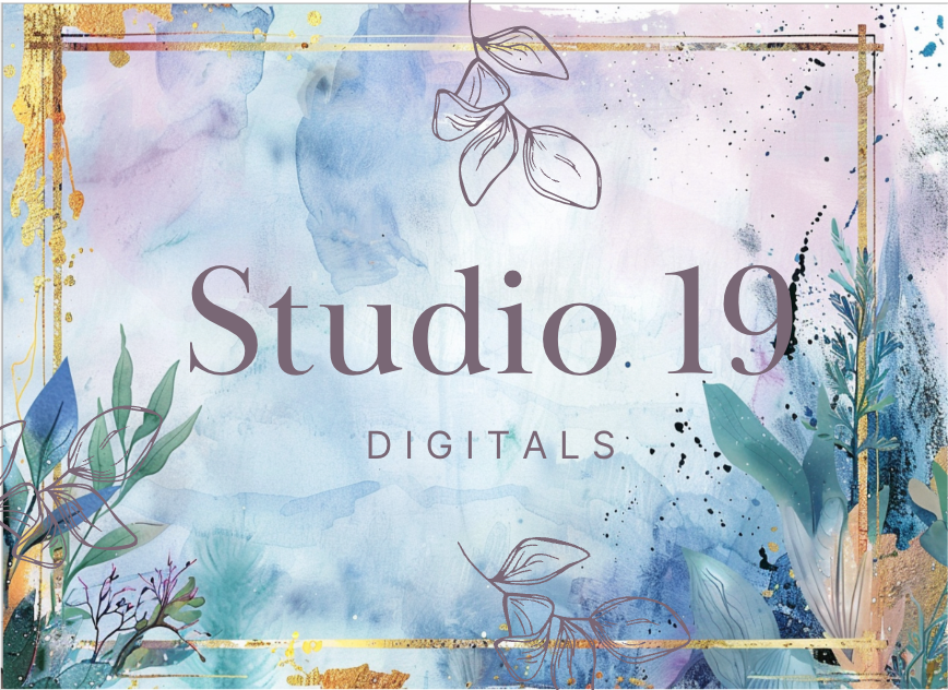 Watercolour florals journal papers - 20 pages (DIGITAL FILE)