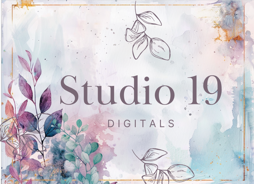 Watercolour florals journal papers - 20 pages (DIGITAL FILE)