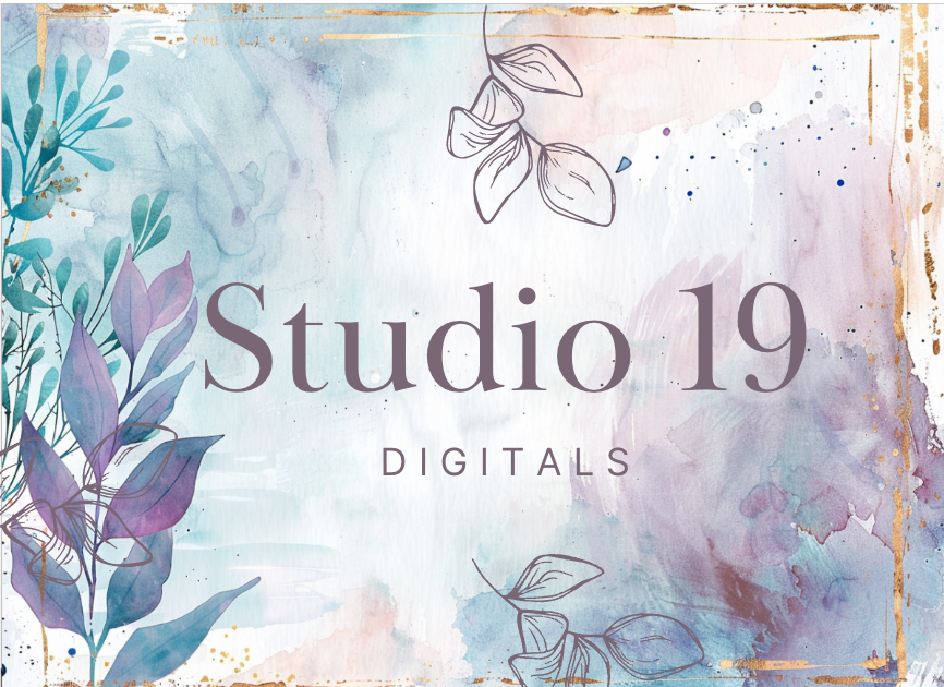 Watercolour florals journal papers - 20 pages (DIGITAL FILE)