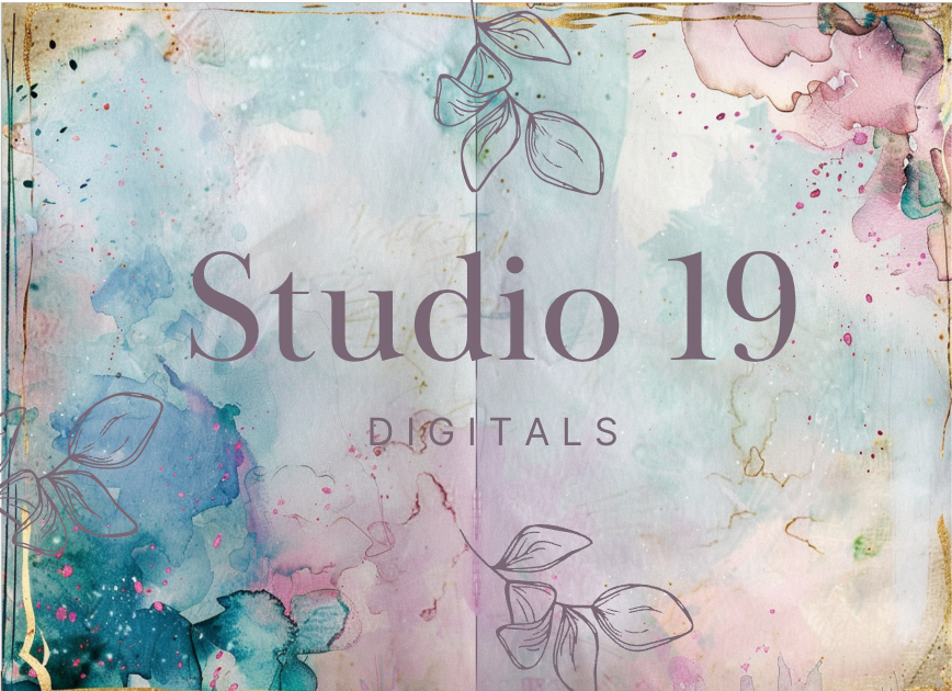 Watercolour florals journal papers - 20 pages (DIGITAL FILE)