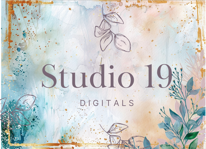 Watercolour florals journal papers - 20 pages (DIGITAL FILE)