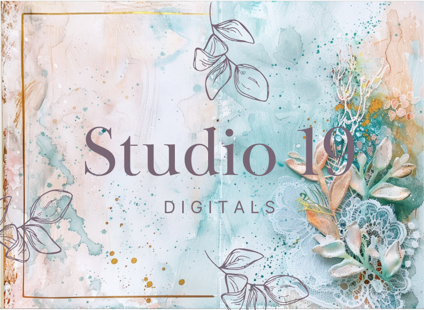 Watercolour florals journal papers - 20 pages (DIGITAL FILE)