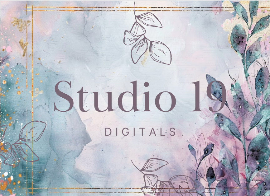 Watercolour florals journal papers - 20 pages (DIGITAL FILE)