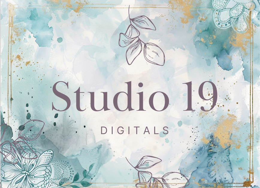 Watercolour florals journal papers - 20 pages (DIGITAL FILE)