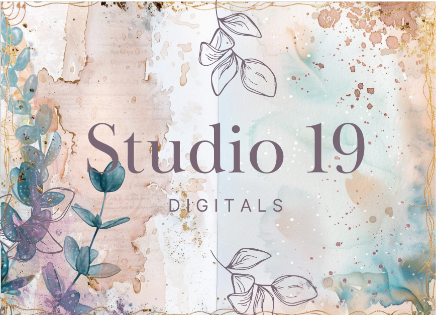 Watercolour florals journal papers - 20 pages (DIGITAL FILE)