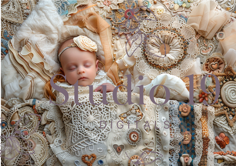 Boho babies scrapbook papers (21 pages) DIGITAL FILE