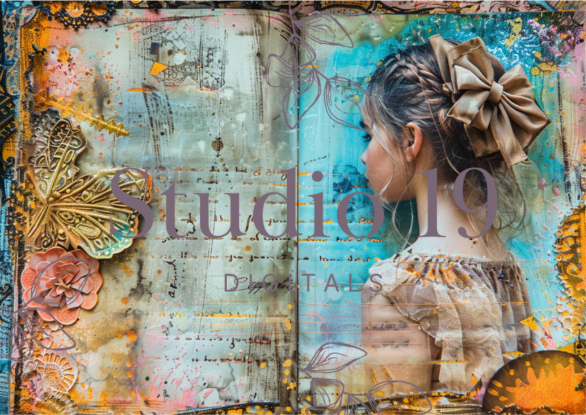 Boho girls feature pages (24 papers ) DIGITAL FILE