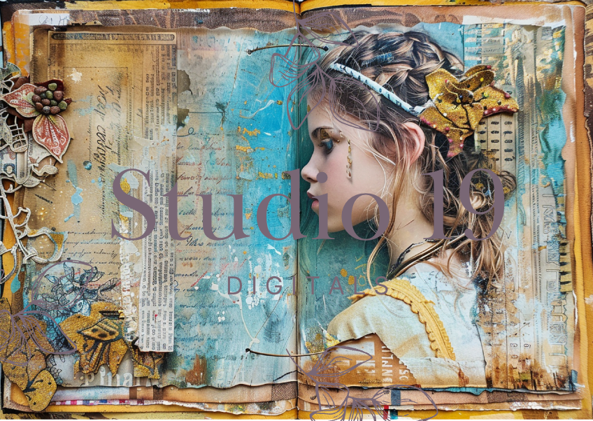 Boho girls feature pages (24 papers ) DIGITAL FILE